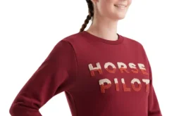 Team Sweat-shirt femme Rouge - Horse Pilot