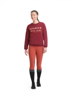 Team Sweat-shirt femme Rouge - Horse Pilot