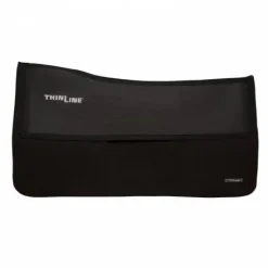 ThinLine Tapis de selle Western, doublure en feutre noir