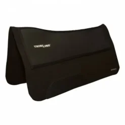 ThinLine Tapis de selle Western, doublure en feutre noir