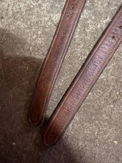 Étrivières Bruno Delgrange en cuir havane 135cm