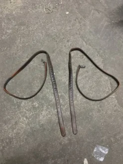 Étrivières Bruno Delgrange en cuir havane 135cm