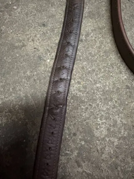 Étrivières Bruno Delgrange en cuir havane 135cm