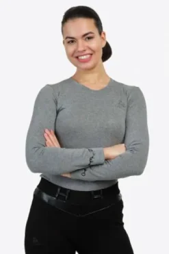 T-shirt à manches longues - GRANDEUR Equestrian Apparel - Coton doux