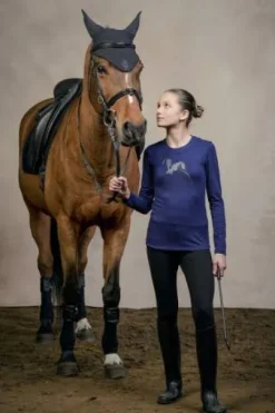 T-shirt à manches longues pour enfants - Cavalliera - Tissu extensible