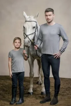 T-shirt à manches longues Riding Top - Cavalliera - Tissu naturel