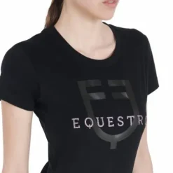 T-shirt ajusté avec logo à paillettes - Equestro