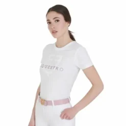 T-shirt ajusté avec logo à paillettes - Equestro