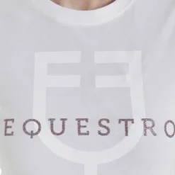 T-shirt ajusté avec logo à paillettes - Equestro