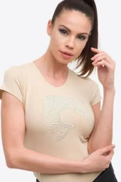 T-Shirt coton à manches courtes Riding Cotton Top - Cavalliera