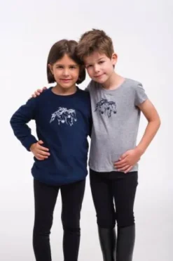 T-shirt équitation enfants manches courtes - Cavalliera - Tissu confortable