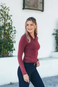 UV PROTECTION Top Bordeaux - Equestrian Stockholm