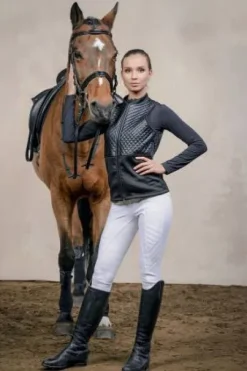 Veste d'équitation avec inserts imperméables - Cavalliera - Stretch