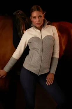 Veste d'équitation imperméable avec inserts en suède - Cavalliera