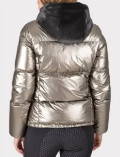 Veste en duvet champagne Equiline