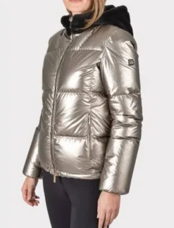 Veste en duvet champagne Equiline