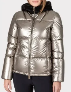 Veste en duvet champagne Equiline