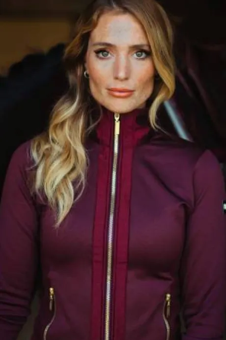 Veste Polaire Equestrian Stockholm - CRYSTAL MERLOT GOLD